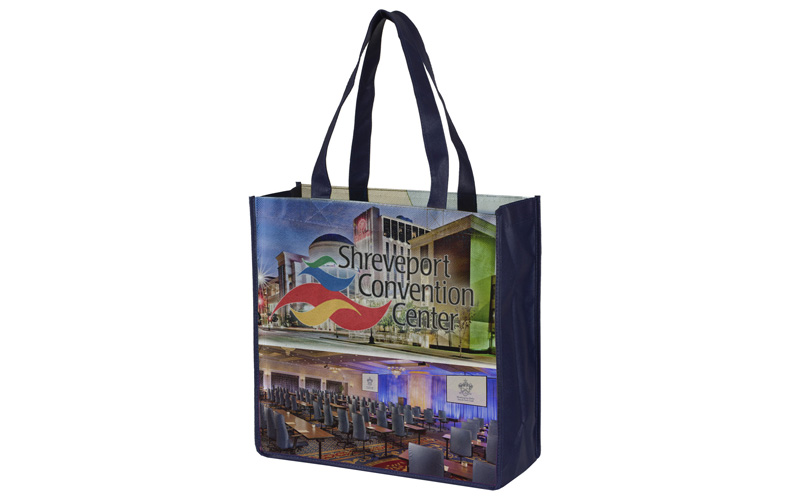 13” W x 13” H Full Color Import Air Ship Grocery Shopping Tote Bags